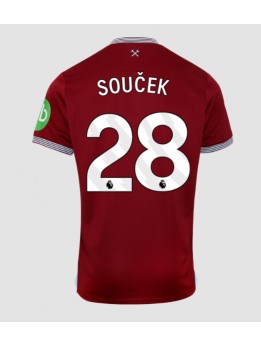 West Ham United Tomas Soucek #28 Domaci Dres 2025-26 Kratak Rukavima